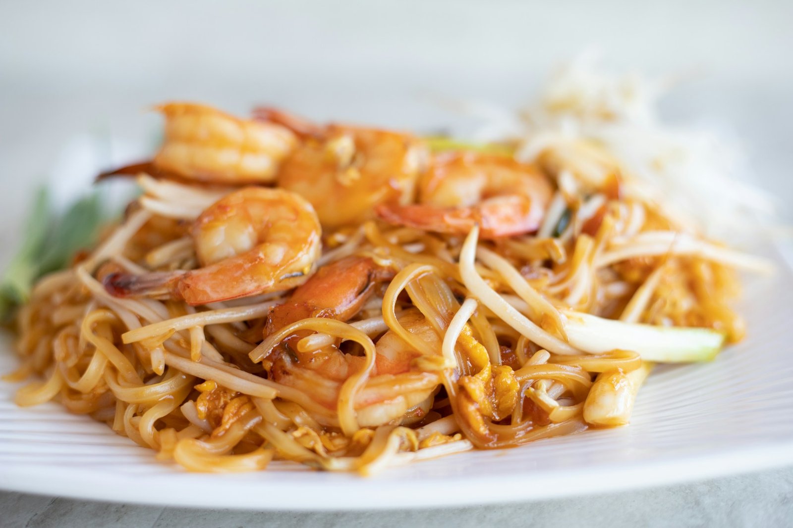 Freshly prepared restaurant food